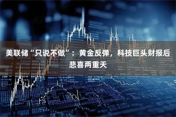美联储“只说不做”：黄金反弹，科技巨头财报后悲喜两重天
